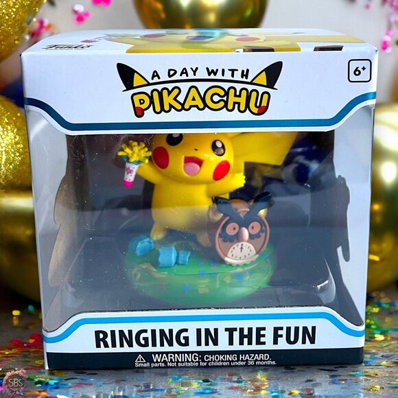 Pokemon: A Day with Pikachu - Ringing In the Fun Figure by Funko New w Protector - Picture 2 of 7